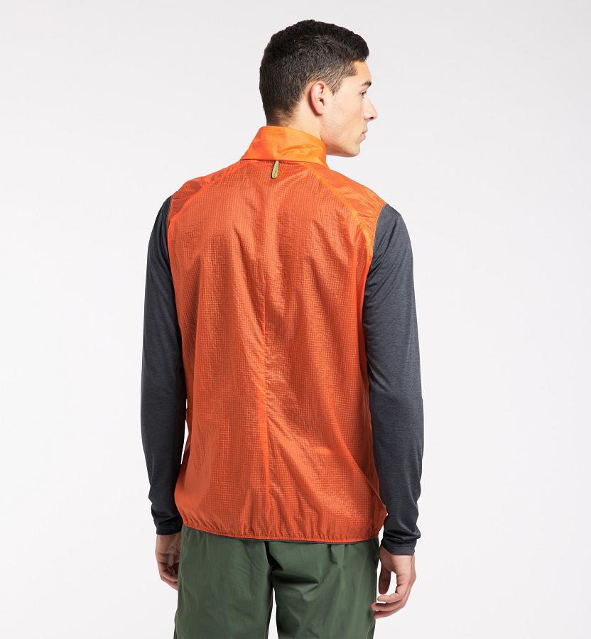 Haglöfs Mens L.I.M Shield Comp Vest Orange New Zealand 81756XFHM